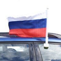  Флаг "Россия" для автомобиля 