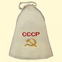  Шапочка банная "СССР", войлок 