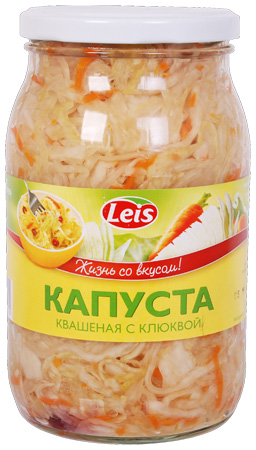 Surkål "Leis" med tranbär, 900g Surkål "Leis" med tranbär, 900g