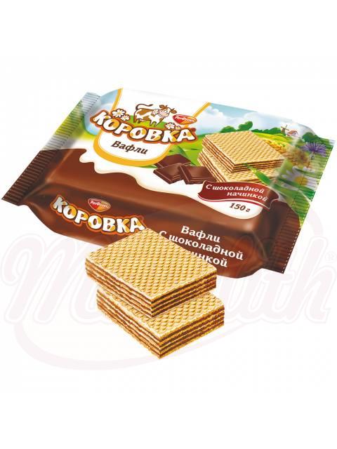 Våfflor ”Korovka” med choklad, 150 g