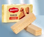 V�fflor "Yashkino" med kokt kondenserad mj�lk, 200g