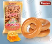 Sushki "Malutka" med honung, 500g