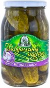 Inlagda gurkor "Babushkini" med vitlk, 900ml