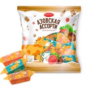 Godis "Azovskaja mix", vanilj, jordgubbe, choklad, 200g