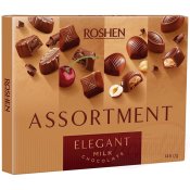 "Roshen" godis i ask med olika fyllningar. Innehller alkohol, 145g