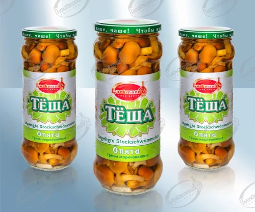 Грибы маринованные, опята с чесночком, 530g