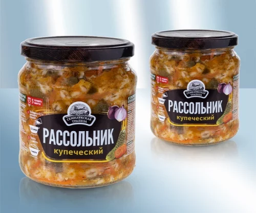 Soppa "Rassolnik" med saltad gurka och korngryn, 460g