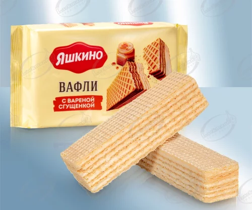 V�fflor "Yashkino" med kokt kondenserad mj�lk, 200g