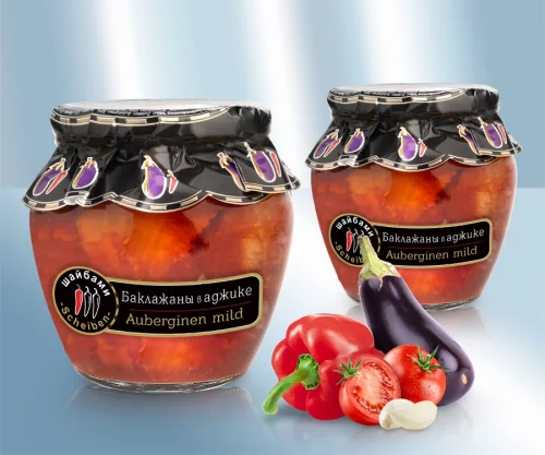 Auberginer i adjika, 580ml