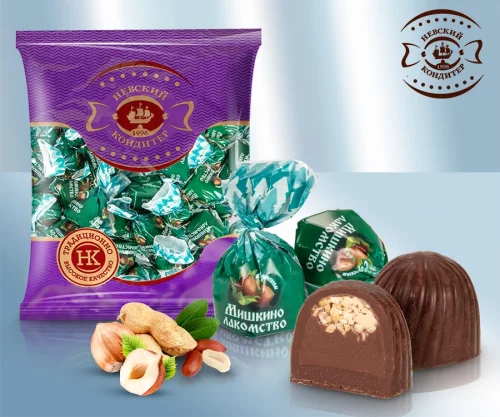 Godis" Bj�rnens delikatess" med n�tter, 200g