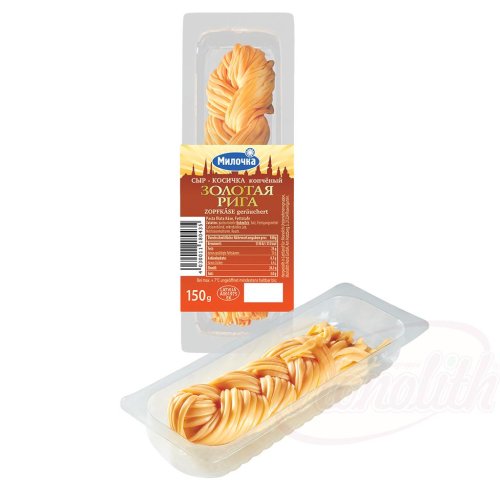 Сыр-косичка "Gold Riga"копчёный, 150g