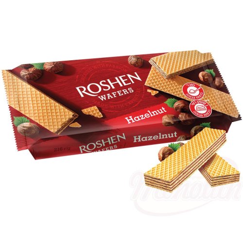 Våfflor med hasselnötskräm "Roshen", 216g