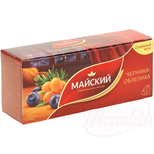 Svart te med arom av bl�b�r och havtorn, 38g