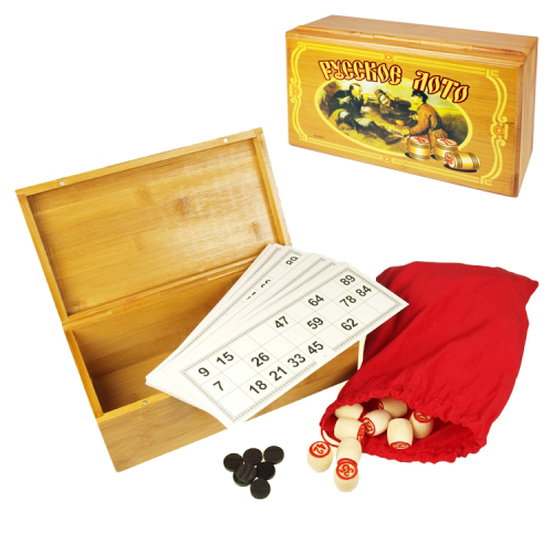 Игра Русское Лото в деревянном сундучке
