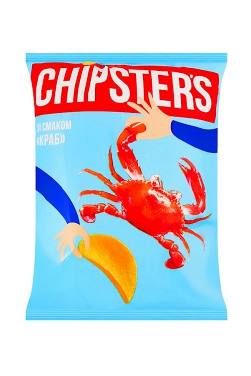 Chips "Chipsters" med krabba smak, 120g