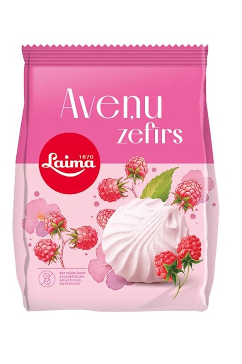Zefir "Laima" med hallonsmak, 200g Zefir "Laima" med hallonsmak, 200g