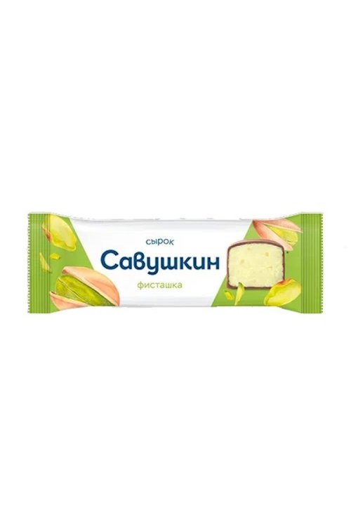 Kvarg i chokladglasyr "Pistachio", 40g (5st.)