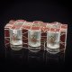 Set med snapsglas \"Rysslands riksvapen\" 6 st, vardera 50 ml
