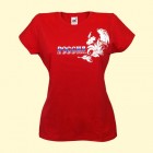  T-shirt "Ryssland", röd, 100% bomull (Dam) 