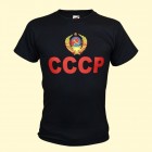  Футболка "СССР", чёрная, 100%-хлопок 